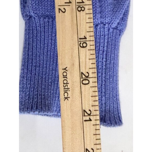 Pringle Of Scotland Cable Knit Golf Sweater Mans M Cotton Blue Embroidered Logo - Picture 10 of 11